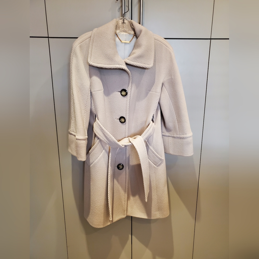 Trina Turk wool beige coat